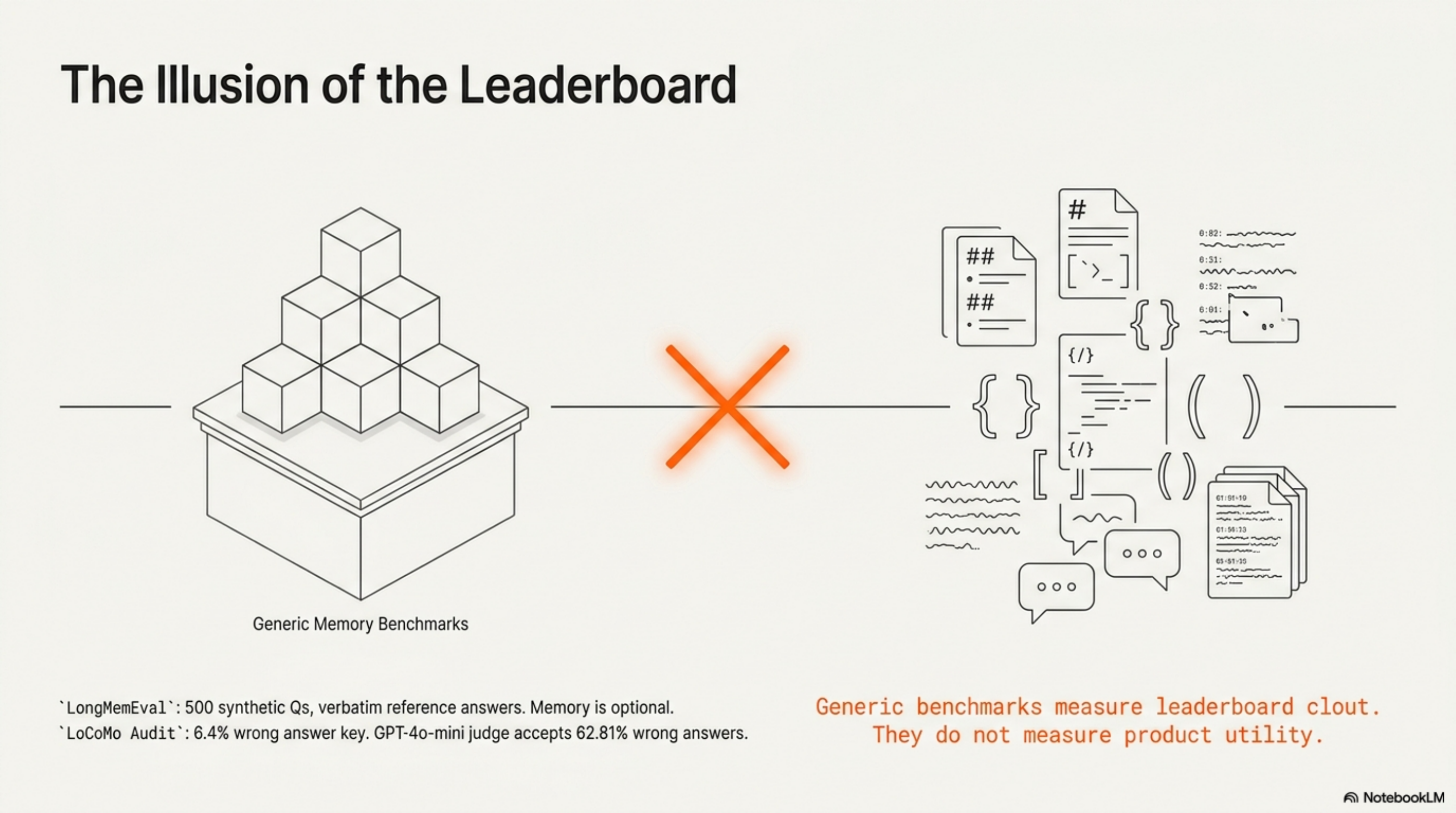 The Illusion of the Leaderboard — generic benchmarks measure leaderboard clout, not product utility